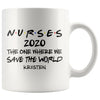 kPena Personalized Nurse Mug The One Where We Save The World