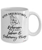 Labor Delivery Nurse Mug Never Underestimate A Woman Who Is Also A Labor Delivery Nurse Coffee Cup White