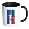 Lacrosse Mug Lacrosse Flag White 11oz Accent Coffee Mugs