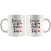 Laurey Wife Mom Boss 11oz White Coffee Mug