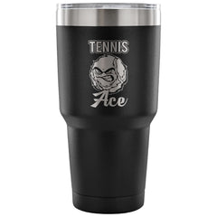 Lawn Tennis Insulated Coffee Travel Mug Tennis Ace 30 oz Stainless Steel Tumbler