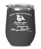 Leasing Consultant Wine Glass Never Underestimate A Woman Who Is Also A Leasing Consultant 12oz Stainless Steel Black