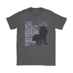 Leo Astrology Shirt Leo Is The Fifth Sign Of The Zodiac Gildan Womens T-Shirt