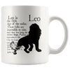 Leo Zodiac Astrology Mug Leo 11oz White Coffee Mugs