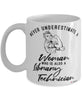 Library Technician Mug Never Underestimate A Woman Who Is Also A Library Tech Coffee Cup White