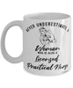 Licensed Practical Nurse Mug Never Underestimate A Woman Who Is Also A LPN Coffee Cup White