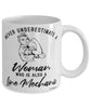 Line Mechanic Mug Never Underestimate A Woman Who Is Also A Line Mechanic Coffee Cup White