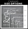 Lisa K As for Me and My House We Will Serve The Lord Personalized Canvas Print