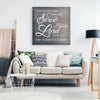 Lisa K As for Me and My House We Will Serve The Lord Personalized Canvas Print