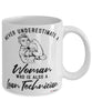 Loan Technician Mug Never Underestimate A Woman Who Is Also A Loan Tech Coffee Cup White