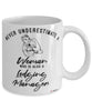 Lodging Manager Mug Never Underestimate A Woman Who Is Also A Lodging Manager Coffee Cup White