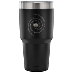 Lotus Flower Travel Mug I Am Mantra 30 oz Stainless Steel Tumbler