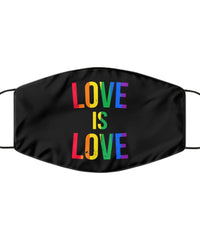 Love Is Love Face Mask  LGBT Equality Washable And Reusable 100% Polyester Made In The USA