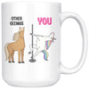 lSmart Personalized Funny Mom Mug Horse Unicorn