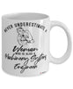 Machinery Systems Engineer Mug Never Underestimate A Woman Who Is Also A Machinery Systems Engineer Coffee Cup White