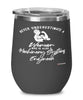 Machinery Systems Engineer Wine Glass Never Underestimate A Woman Who Is Also A Machinery Systems Engineer 12oz Stainless Steel Black