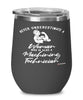 Machining Technician Wine Glass Never Underestimate A Woman Who Is Also A Machining Tech 12oz Stainless Steel Black