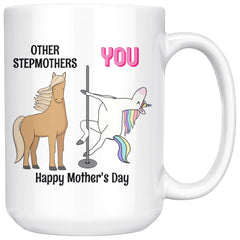 Madelyn K Personalized Funny Step Mom 15oz Mug Mothers Day