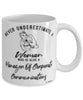 Manager Of Corporate Communications Mug Never Underestimate A Woman Who Is Also A Manager Of Corporate Communications Coffee Cup White