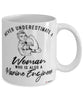 Marine Engineer Mug Never Underestimate A Woman Who Is Also A Marine Engineer Coffee Cup White