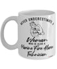 Marine Fire Alarm Technician Mug Never Underestimate A Woman Who Is Also A Marine Fire Alarm Tech Coffee Cup White