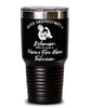 Marine Fire Alarm Technician Tumbler Never Underestimate A Woman Who Is Also A Marine Fire Alarm Tech 30oz Stainless Steel Black