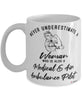 Medical Air Ambulance Pilot Mug Never Underestimate A Woman Who Is Also A EMR Pilot Coffee Cup White