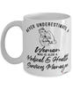 Medical Health Services Manager Mug Never Underestimate A Woman Who Is Also A Medical Health Services Manager Coffee Cup White