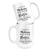 Medicine Heals The Body Music Heals The Soul 15oz White Coffee Mugs