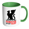 Memorial Cat Mug Once By My Side Forever My Heart White 11oz Accent Coffee Mugs