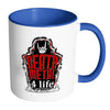 Metal Music Lover Mug Death Metal 4 Life White 11oz Accent Coffee Mugs