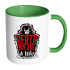 Metal Music Lover Mug Death Metal 4 Life White 11oz Accent Coffee Mugs