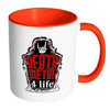 Metal Music Lover Mug Death Metal 4 Life White 11oz Accent Coffee Mugs