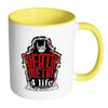 Metal Music Lover Mug Death Metal 4 Life White 11oz Accent Coffee Mugs