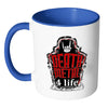 Metal Music Lover Mug Death Metal 4 Life White 11oz Accent Coffee Mugs