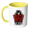 Metal Music Lover Mug Death Metal 4 Life White 11oz Accent Coffee Mugs