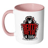 Metal Music Lover Mug Death Metal 4 Life White 11oz Accent Coffee Mugs