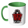 Metal Music Lover Mug Death Metal 4 Life White 11oz Accent Coffee Mugs