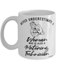 Metering Technician Mug Never Underestimate A Woman Who Is Also A Metering Tech Coffee Cup White