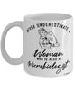 Microbiologist Mug Never Underestimate A Woman Who Is Also A Microbiologist Coffee Cup White