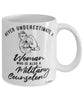 Military Counselor Mug Never Underestimate A Woman Who Is Also A Military Counselor Coffee Cup White