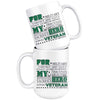 Military Veteran Mug For My Hero Veteran 15oz White Coffee Mugs