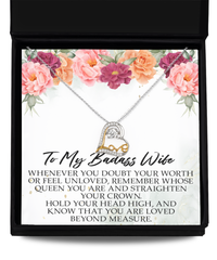 Badass Wife Necklace Whenever You Doubt Your Worth Or Feel Unloved Remember Whose Queen You Are Love Dancing Necklace