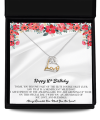 10th Birthday Love Dancing Necklace Today You Become Part Of The Elite Double Digit Club