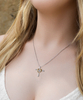 Sister In Christ Cross Dancing Necklace Sent By God To Walk With Me Through Every Season