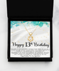 13th Birthday Heart Knot Gold Necklace Welcome To The Incredible Teenage Years