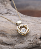 Spanish Grandma Heart Knot Gold Necklace Querida Abuelita Iluminas Mi Camino