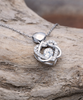 Unbiological Sister Heart Knot Silver Necklace Our Bond Started As Friendship But Evolved Into Sisterhood