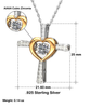 Sister In Christ Cross Dancing Necklace Sent By God To Walk With Me Through Every Season