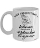 Molecular Engineer Mug Never Underestimate A Woman Who Is Also A Molecular Engineer Coffee Cup White